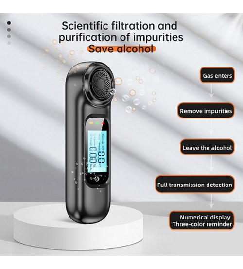 YIERYI Portable Non-Contact Air Blowing Alcoholtester/ Digital Display Screen USB Rechargeable/ BAC Tester
