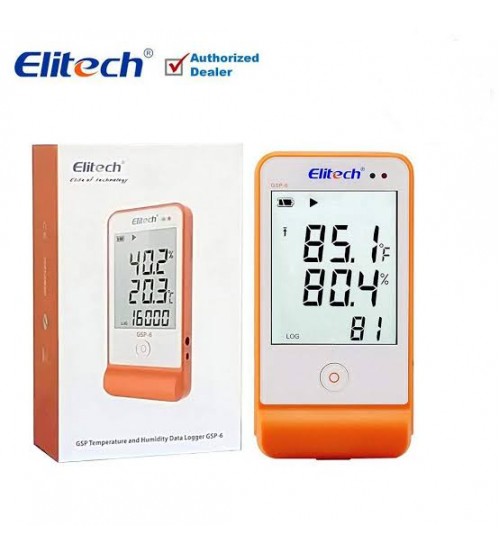 TEMPRATURE AND HUMIDITY DATA LOGGER GSP-6 ELITECH USA