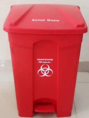 BIOHAZARD WASTE BIN PEDAL OPERATED 45LTR CHINA