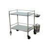 INSTRUMENT TROLLEY WITH BOWL AND BUCKET STAINLESS STEEL QMED PAKISTAN