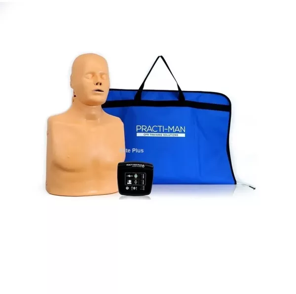 PractiMan Plus Half Body CPR Simulator with electronic Monitor